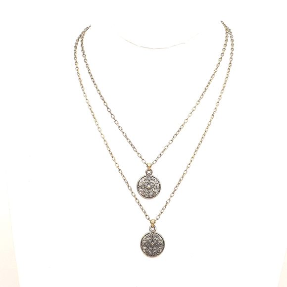Lia Sophia Jewelry - Lia Sophia Double Strand Necklace Antiqued Gold